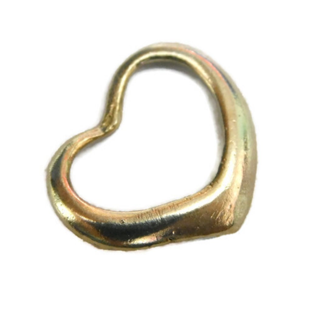 Heart #3 14k Yellow Gold Charm Pendant